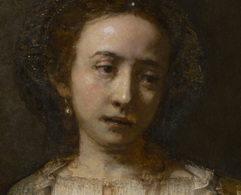 Lucretia, detail of head and shoulders