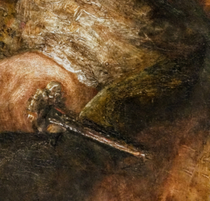 Lucretia, detail of knife