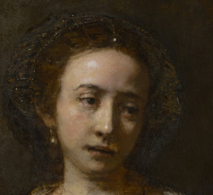 Lucretia, detail of face
