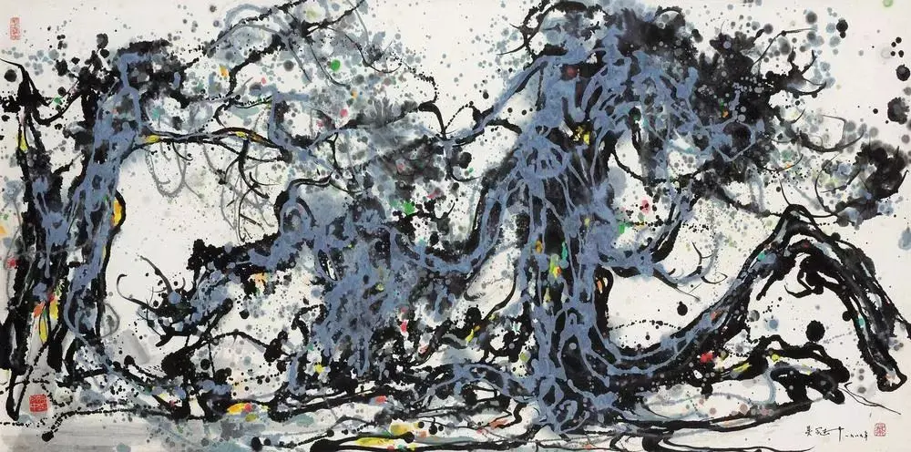 Wu Guangzhong (吳冠中)Qiu Song (虯松)1989